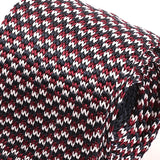 Brooks Red And Blue Silk Knitted Tie 5.5cm
