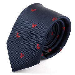 Blue Squirrel Print Tie 7.5cm