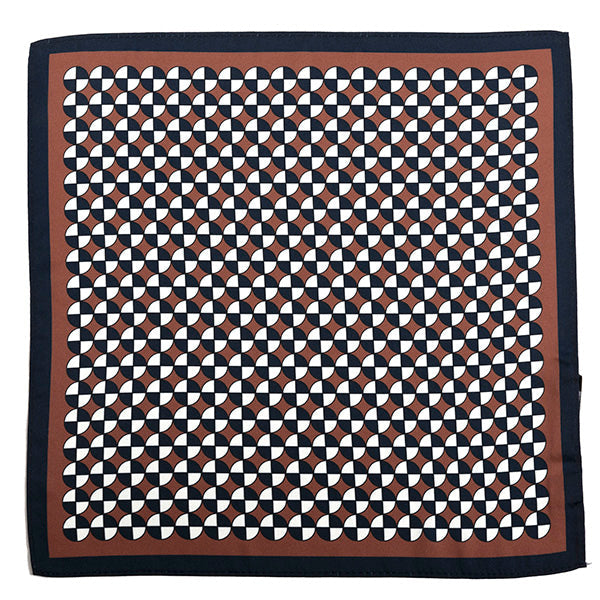 Ore Brown Disc IMS 33cm Pocket Square