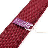 Atinu Dark Red Silk Knitted Tie 5.5cm