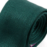 Smart Green Silk Knitted Tie 5cm