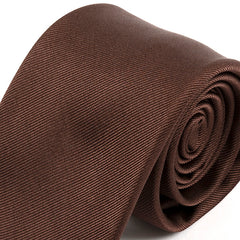 Brown Danso Silk Tie 7.5cm