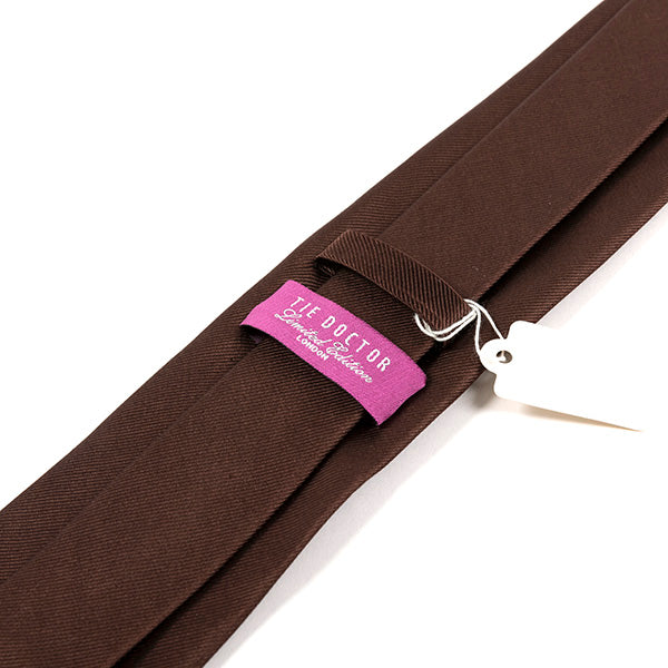 Brown Danso Silk Tie 7.5cm - Tie Doctor  