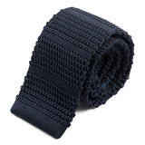Curtis Navy Blue Silk Knitted Tie 6cm