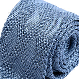 Atinu Blue Silk Knitted Tie, One of One