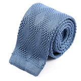 Atinu Blue Silk Knitted Tie, One of One