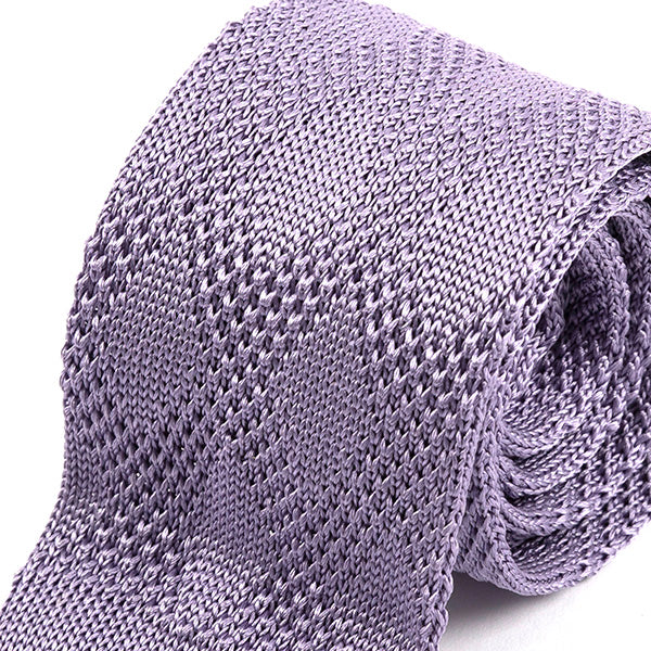 Atinu Purple Silk Knitted Tie, One of One - Tie Doctor  