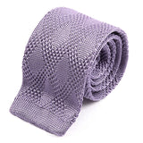 Atinu Purple Silk Knitted Tie, One of One