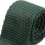 Green Fusion Silk Knitted Tie 6cm