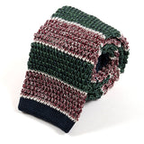 Green And Pink Cali Silk Knitted Tie, One of One