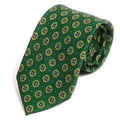 Abramo Green Medallion Motif IMS Tie - Tie Doctor  