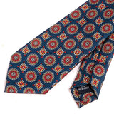 Soft Blue & Red Mac-Inspired IMS Medallion Tie
