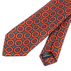 Ayo Orange Bold Circle Pattern Tie - Tie Doctor  