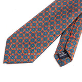 Orange Henna Medallion Tie