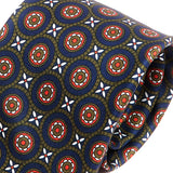 Ayo Blue And Green Bold Circle Pattern Tie