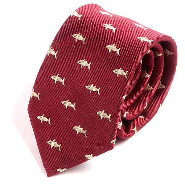 Red Shark Tie - Tie Doctor  