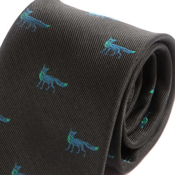 Black & Blue Fox Tie