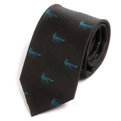 Black & Blue Fox Tie - Tie Doctor  