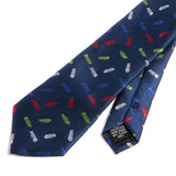Blue Fishbone Tie