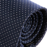 Subtle Navy Blue Mini Dots 7.5cm Ply Tie