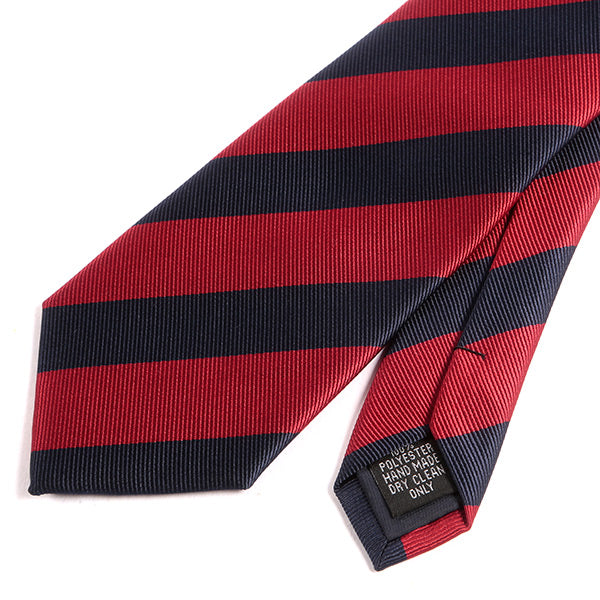 Red & Navy Blue Slim Stripe Tie - Tie Doctor  