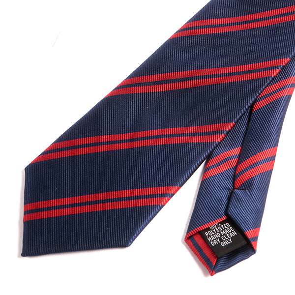 Blue & Red 7cm Ply Striped Tie