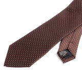 Subtle Brown Mini Dots 7.5cm Ply Tie