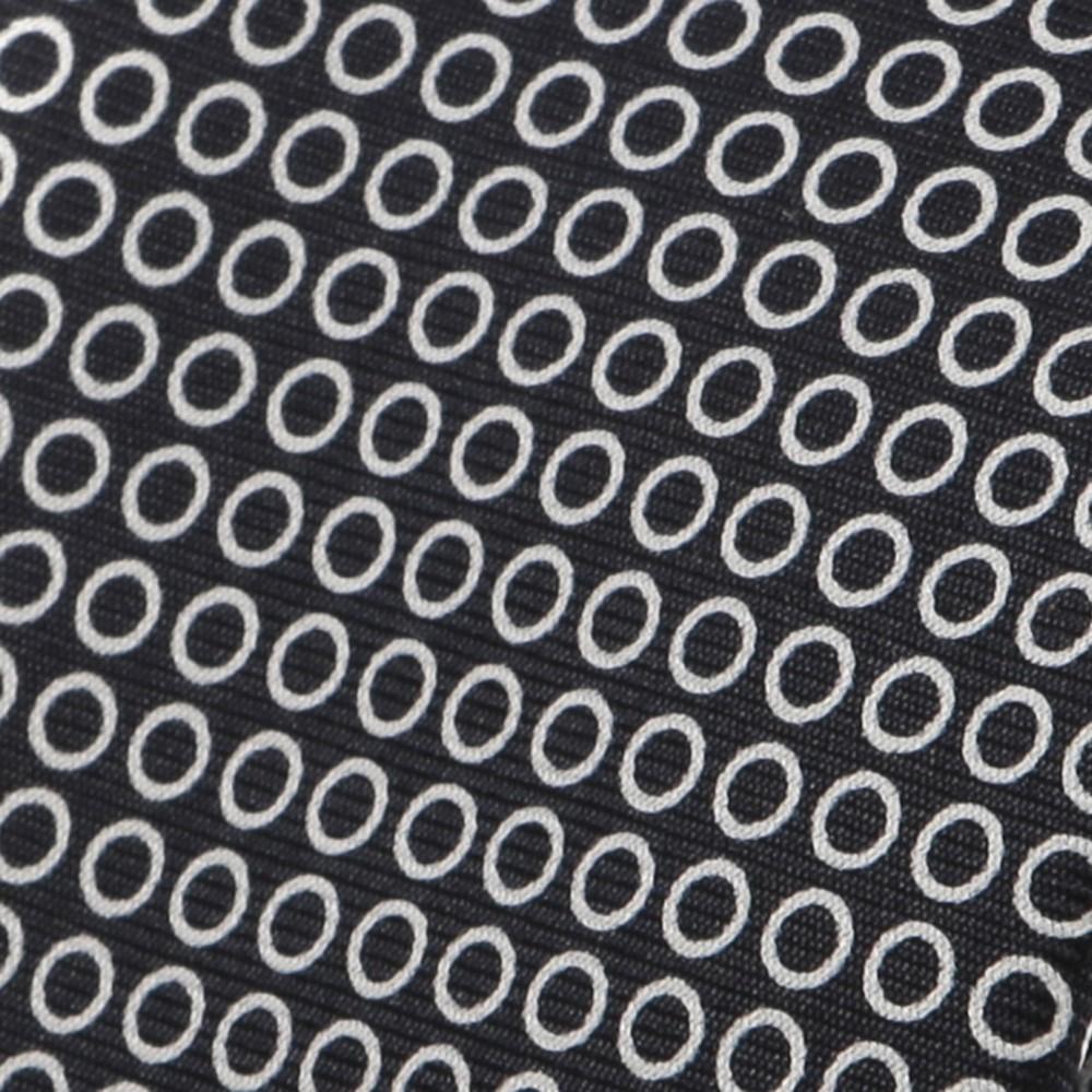 Black & White Micro Circles Silk Necktie - Handmade Silk Wool And Knitted Ties by Tie Doctor