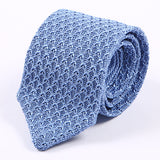 Royal Blue Iza Pointed Silk Knitted Tie
