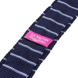 Blue Striped Silk Knitted Tie │ Style III 6cm