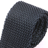 Navy Blue Star Silk Knitted Tie 6cm