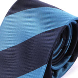 Navy Blue Duo Thick Stripe Tie 7.5cm