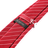 Red Pinstripe Striped Tie 7.5cm