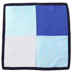 Light Blue Split Pocket Square 33cm - Tie Doctor  