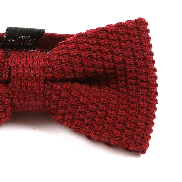 Red Wool Bow Tie | One of One