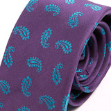 Purple Paisley Silk Necktie, One of One