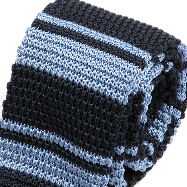 Blue Silk Knitted Tie, One of One