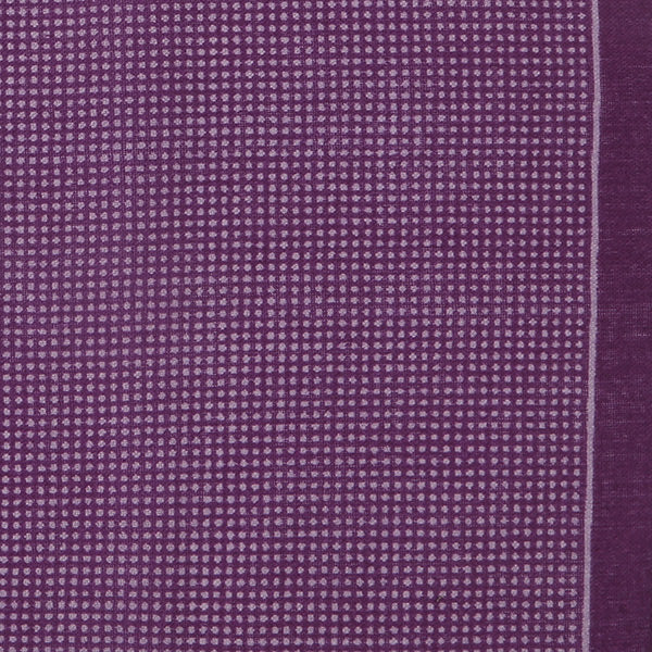 Purple Micro Dot Wool Pocket Square 27cm