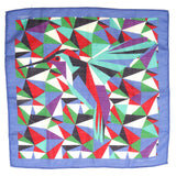 Purple Abstract Mountain Large Pocket Square