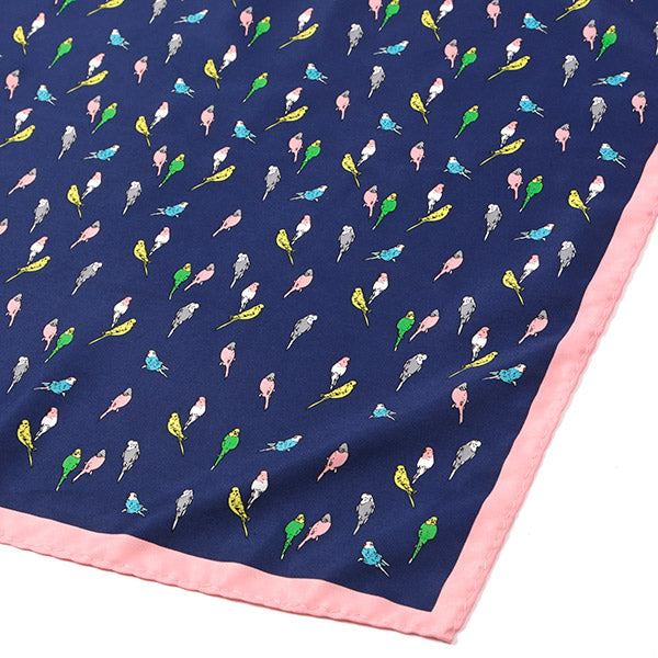Navy Mini Birds Pocket Square - Tie Doctor  