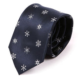 Blue Snowflakes Patterned IMS Tie