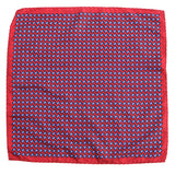 Red & Navy Optic Pocket Square - Handmade Limited Edition Ties by Tie Doctor