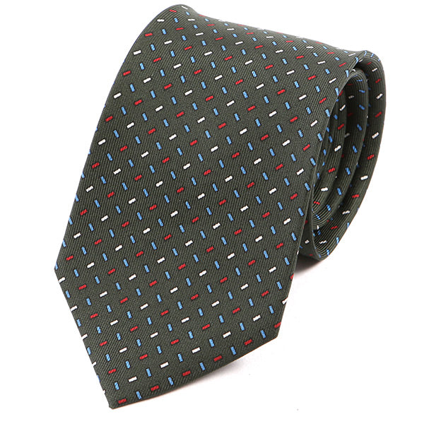 Green Macclesfield Sprinkle Silk Tie - Tie Doctor  