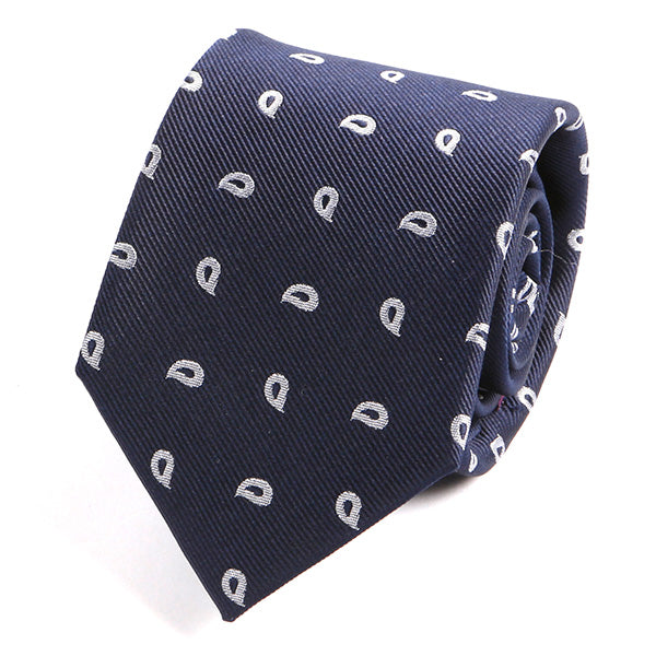 Oxford Blue Paisley Silk Tie