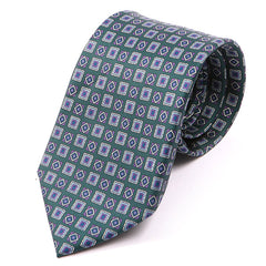 Deji Green Motif IMS Tie 7.5cm - Tie Doctor  