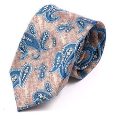 Paisley Brown Marl IMS Tie 7.5cm - Tie Doctor  