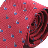 Red Snail Patterned Tie