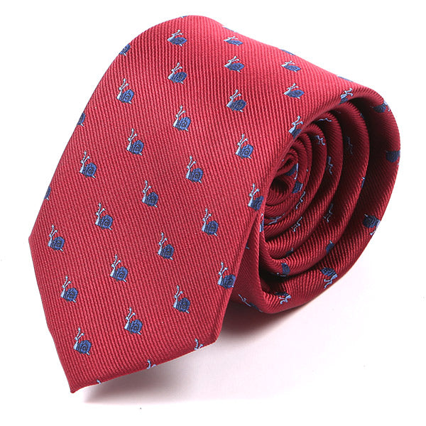 Red Snail Patterned Tie - Tie Doctor  