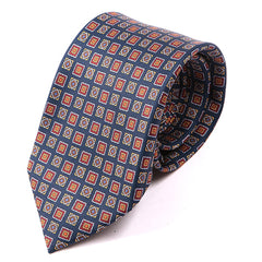 Deji Blue Motif IMS Tie 7.5cm - Tie Doctor  