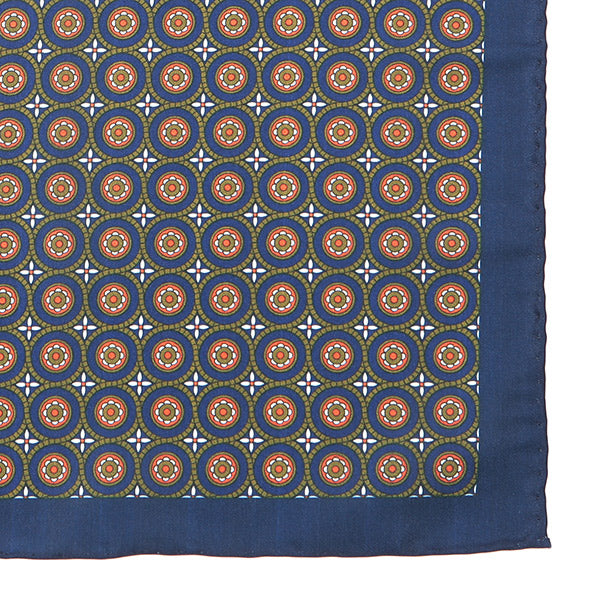 Ayo Blue And Green 33cm Pocket Square - Tie Doctor  